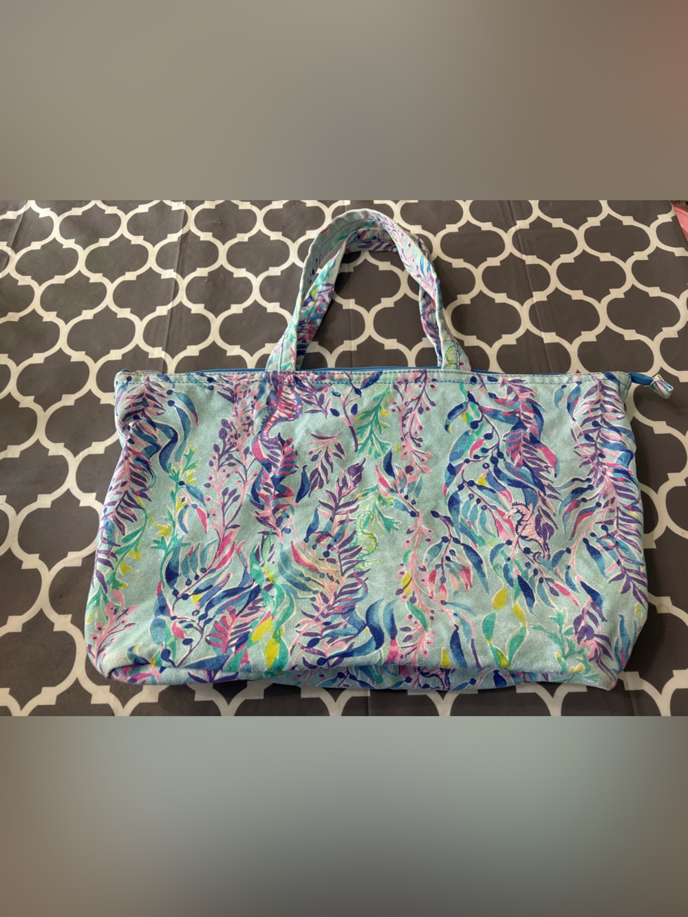 Lilly Pulitzer Zip Tote Bag